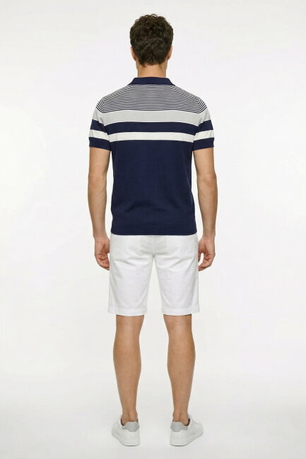 Navy Blue Polo Jersey - 6