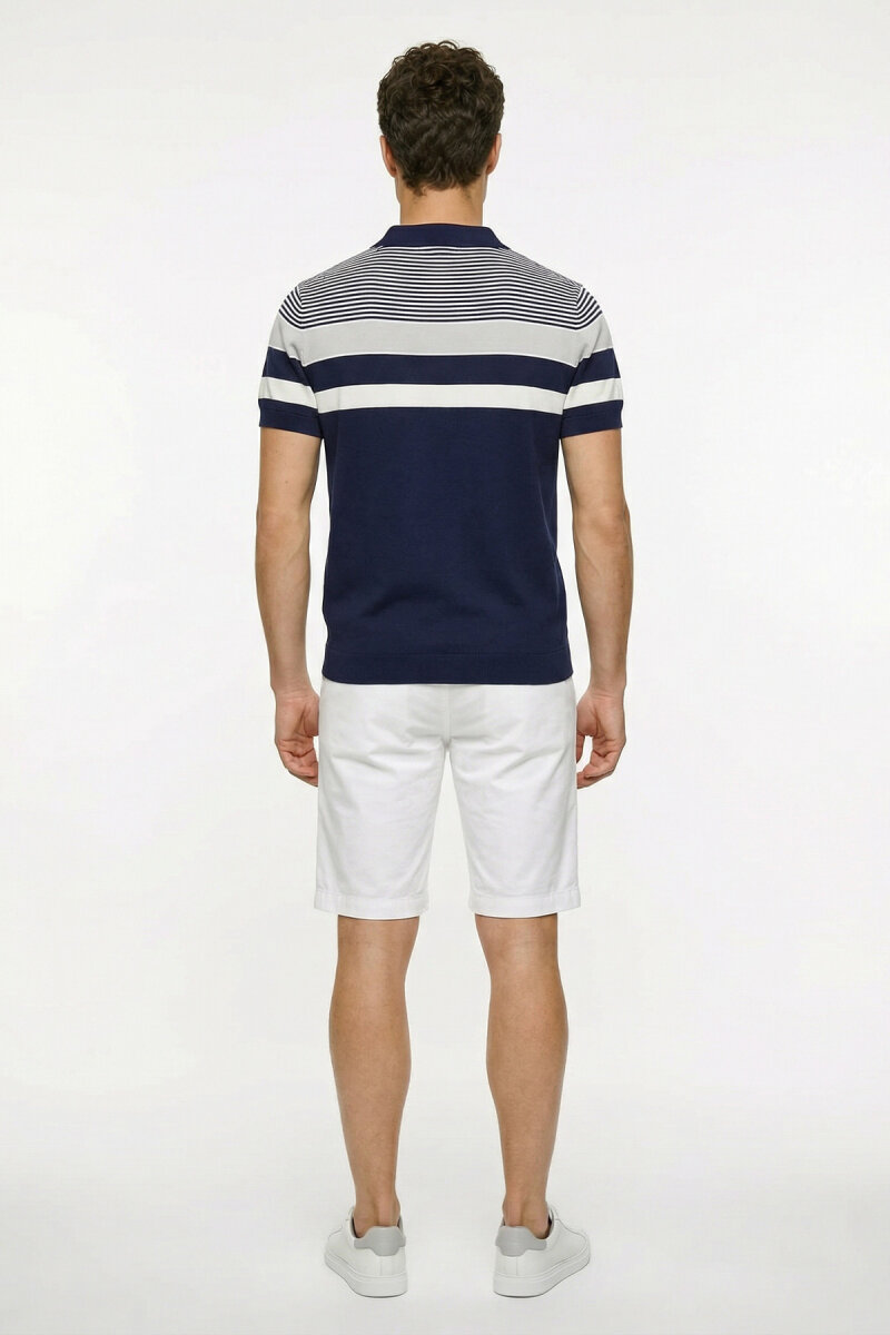 Navy Blue Polo Jersey - 6