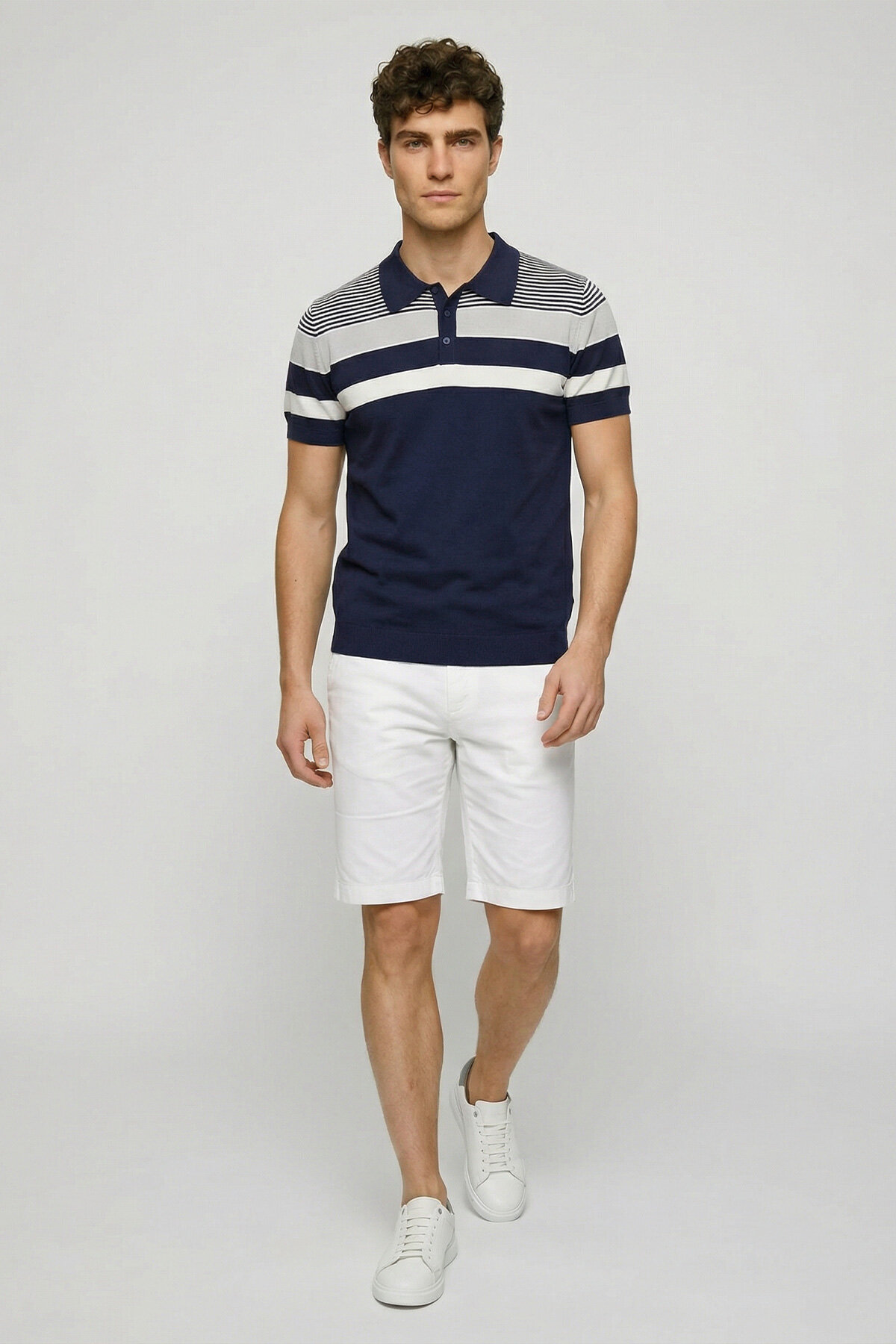 Navy Blue Polo Jersey - 2