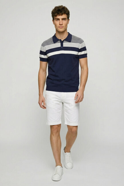 Navy Blue Polo Jersey - 2