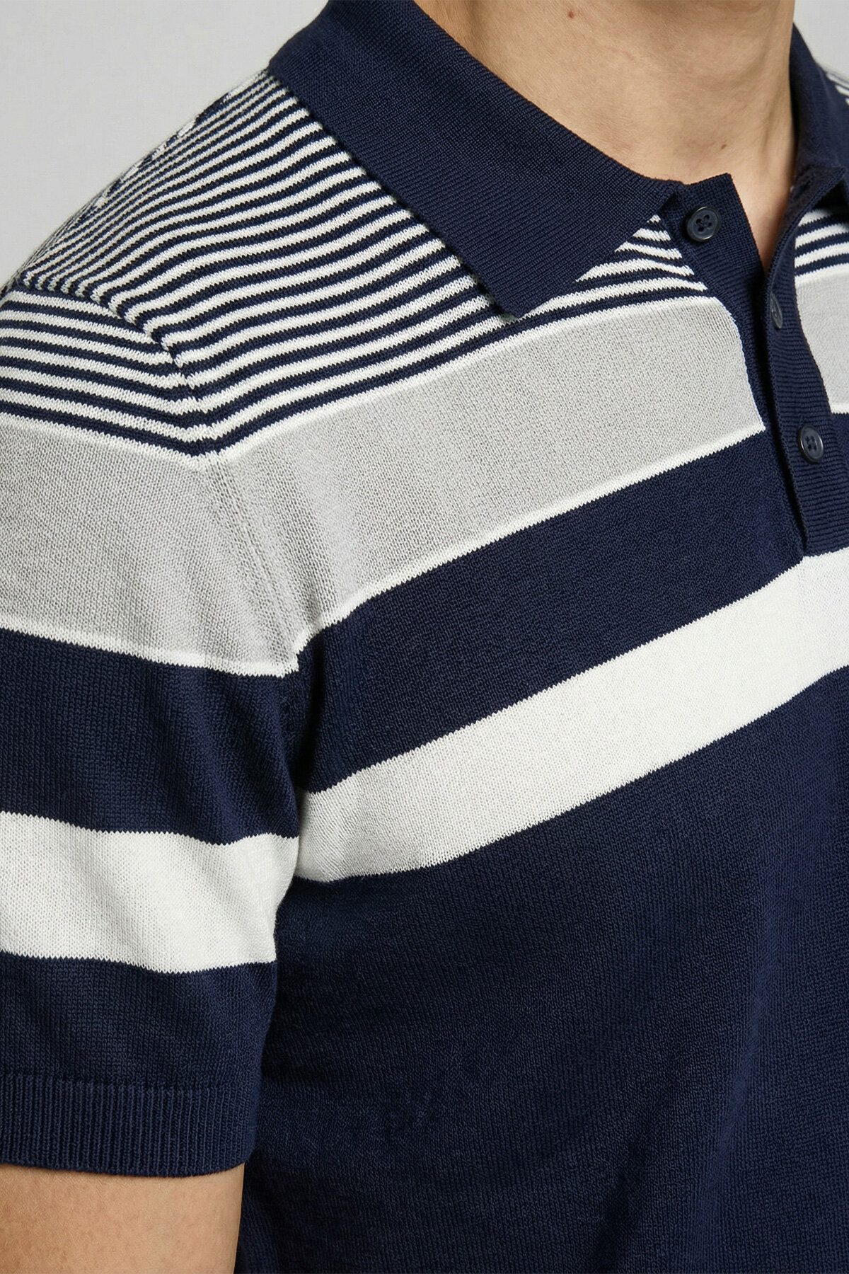 Navy Blue Polo Jersey - 3