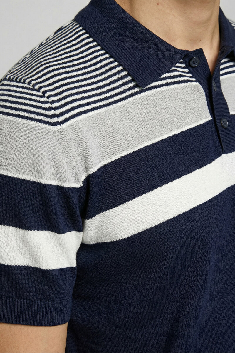 Navy Blue Polo Jersey - 3