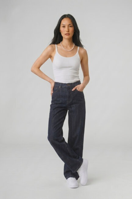 Beyaz %100 Pamuk İnce Askılı Atlet - 2