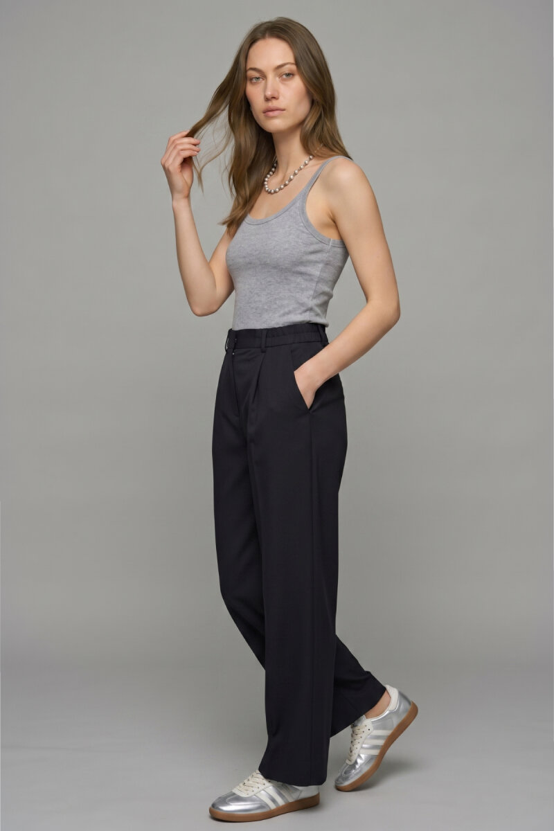 Gri %100 Pamuk İnce Askılı Atlet - 5