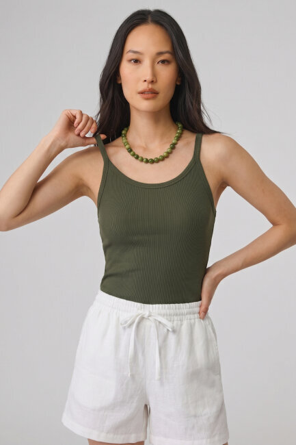 Haki %100 Pamuk Atlet 