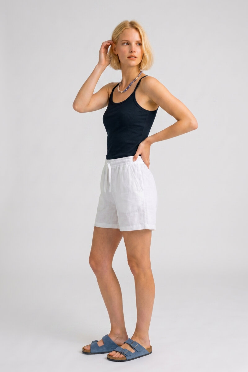 Lacivert %100 Pamuk İnce Askılı Atlet - 2