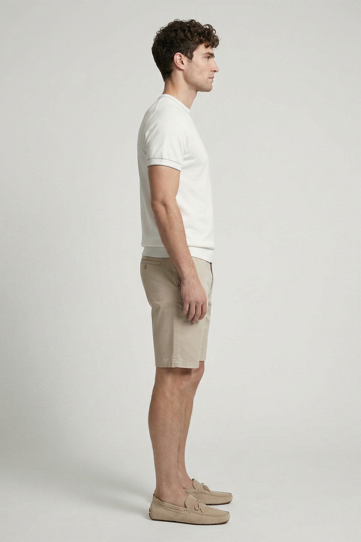 Off-White 100% Cotton Crew Neck Short Sleeve Sweater - 4