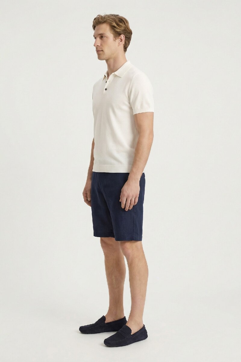 Off-White 100% Cotton Polo Knit - 4