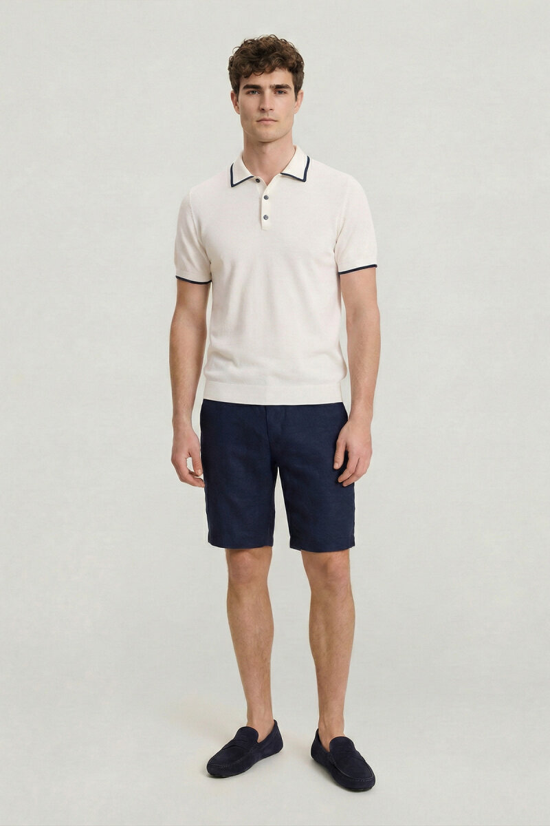 Off-White 100% Cotton Polo Knit - 5