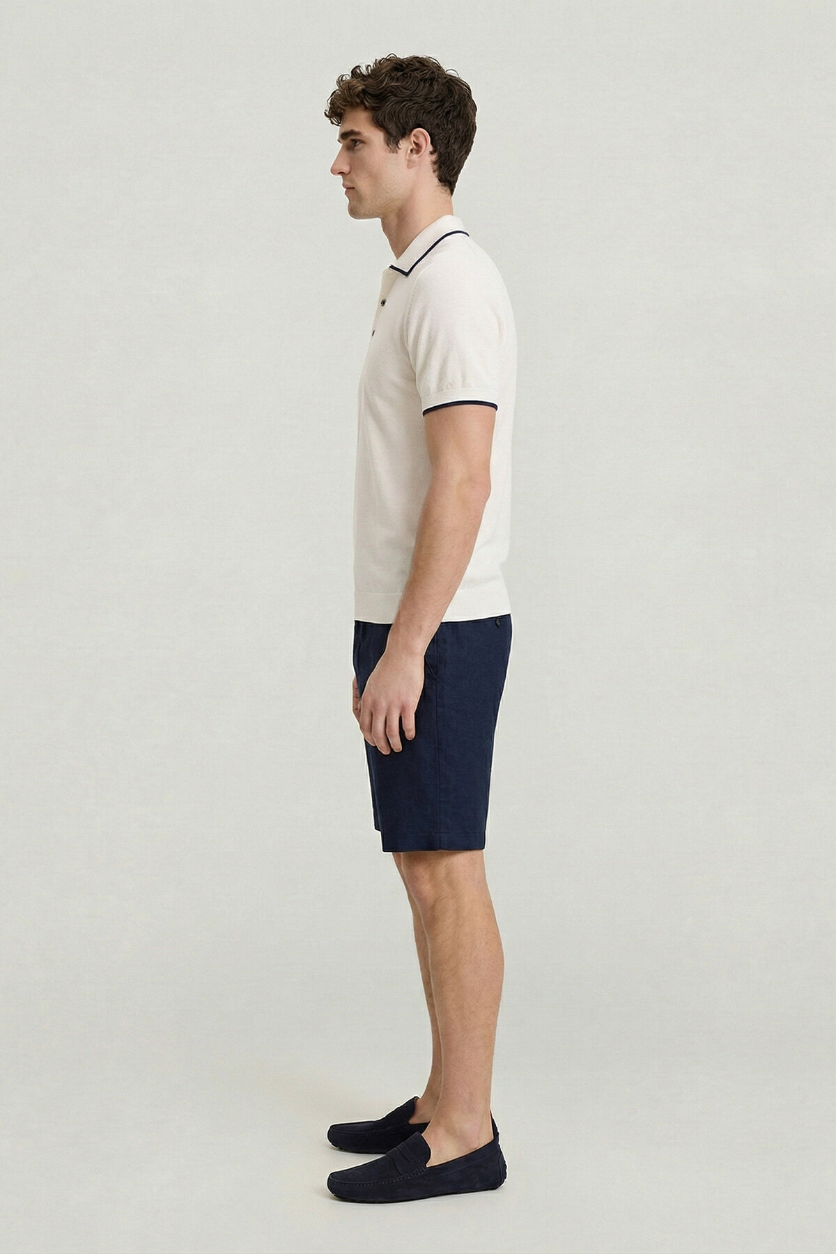 Off-White 100% Cotton Polo Knit - 4