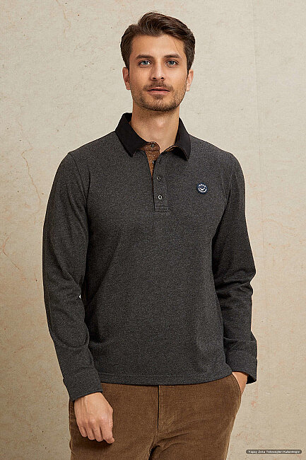 Antrasit %100 Pamuk Sweatshirt