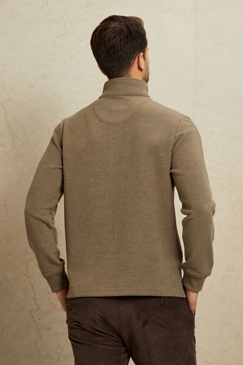 Beige Cotton Sweatshirt - 7