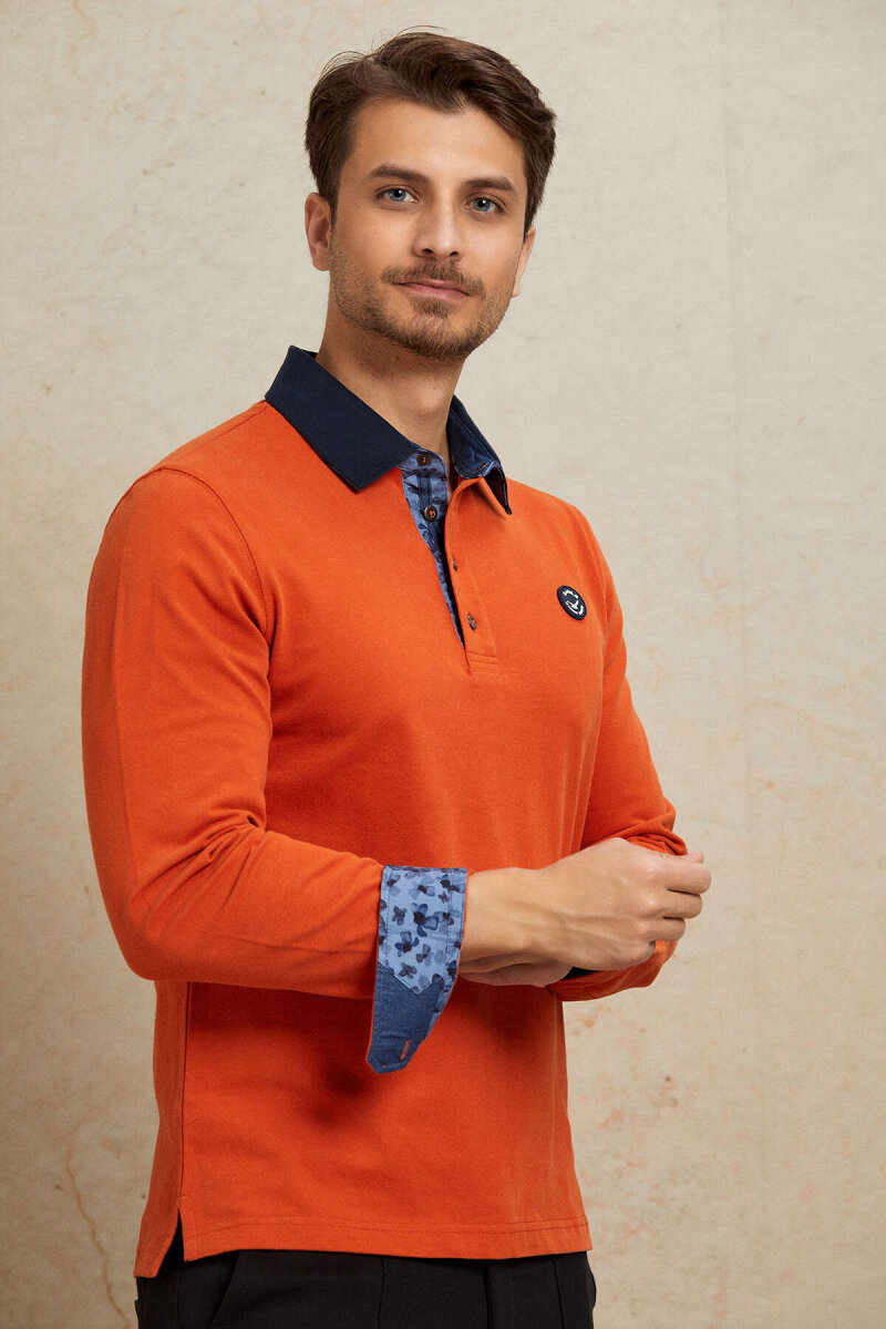 Turuncu %100 Pamuk Sweatshirt - 6