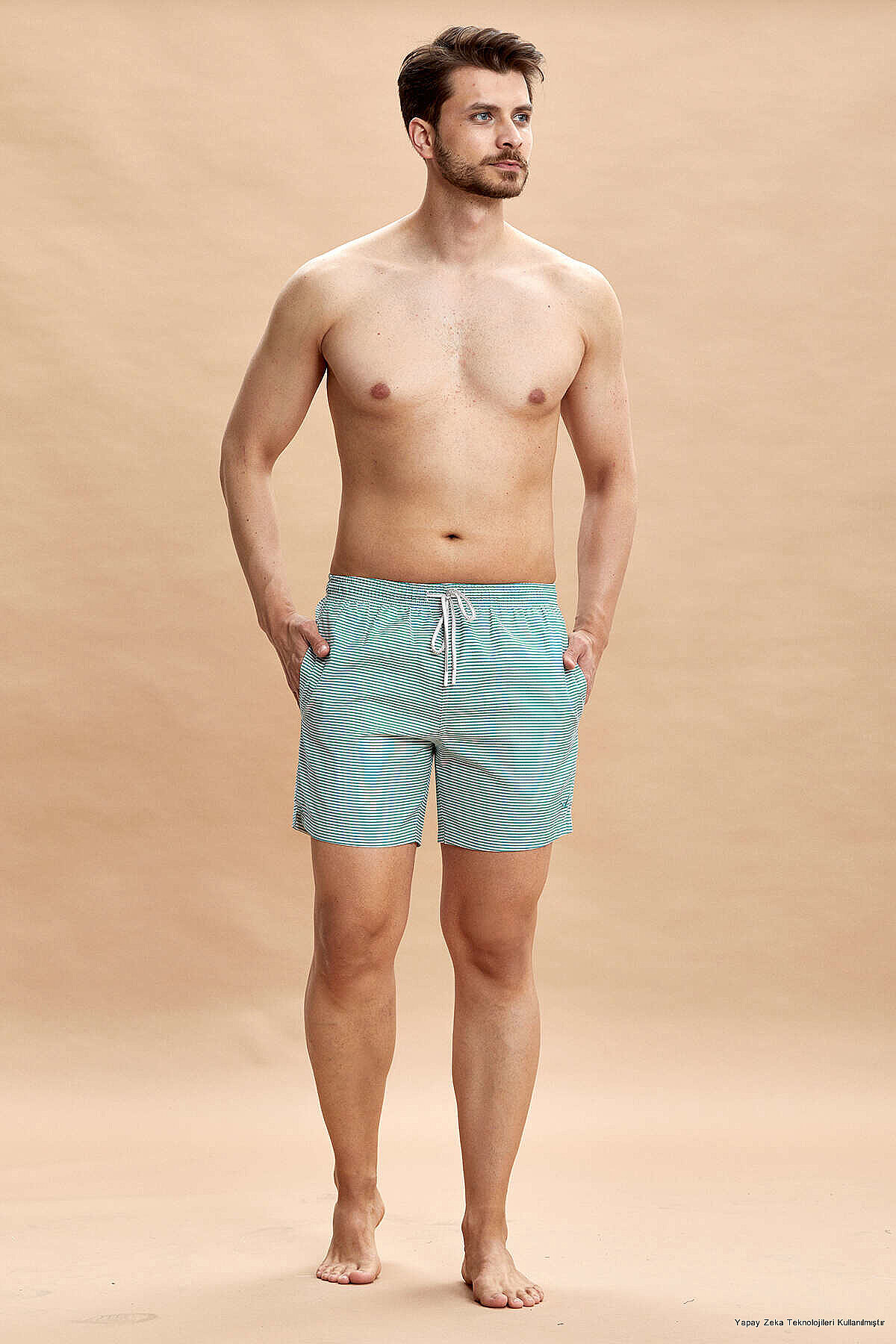 Green Swim Shorts - 1