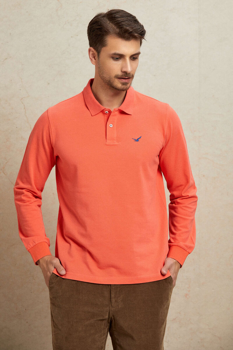 Mercan %100 Pamuk Polo Sweatshirt - 5