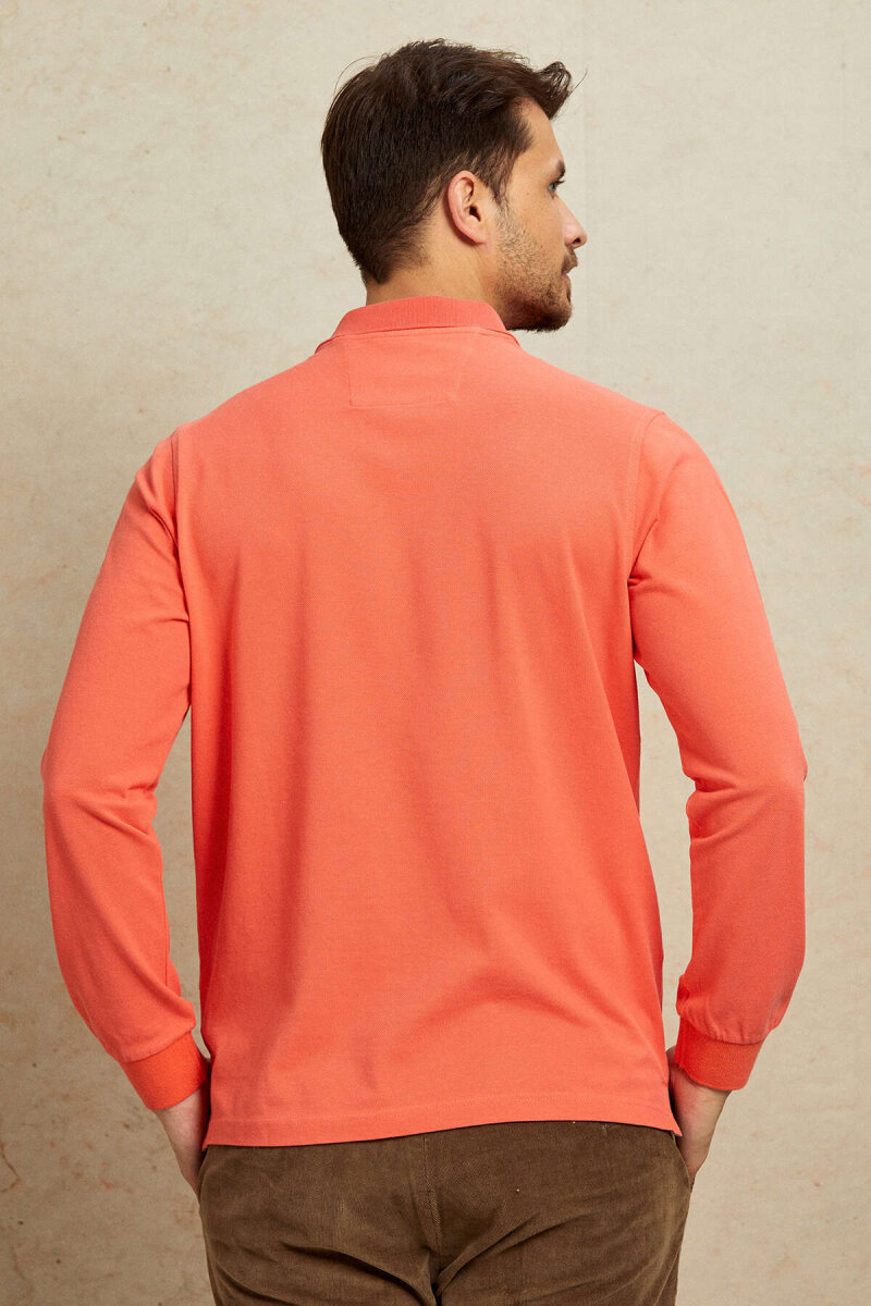 Mercan %100 Pamuk Polo Sweatshirt - 7