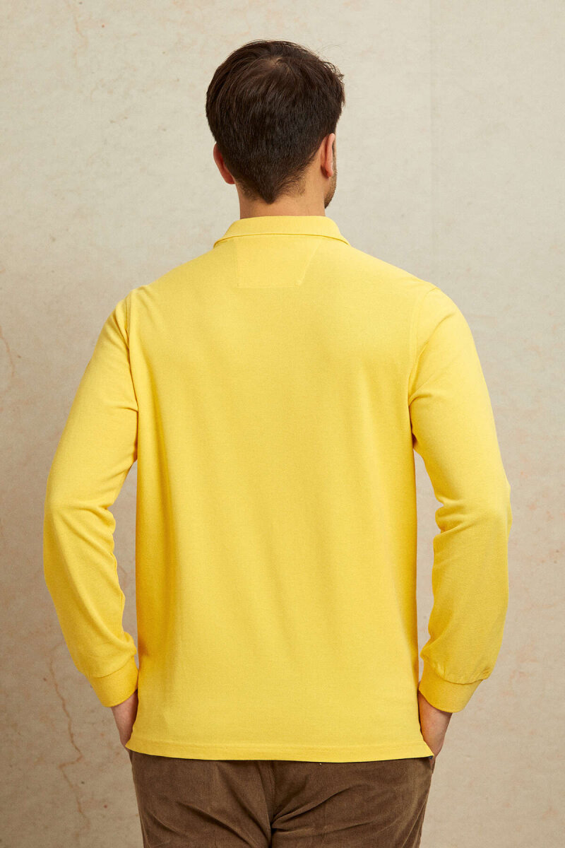 Sarı Polo %100 Pamuk Sweatshirt - 7