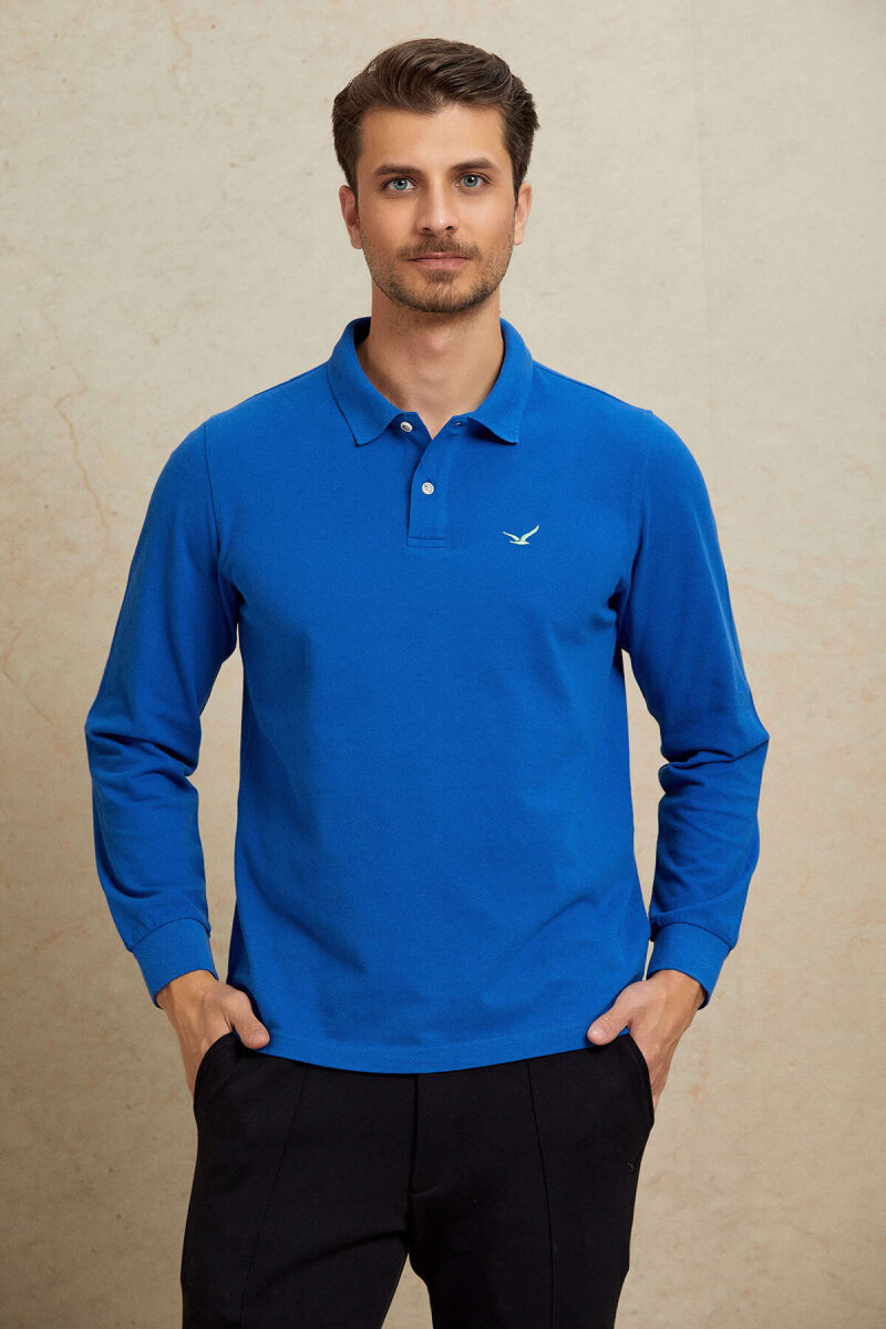 Sax %100 Pamuk Polo Sweatshirt - 3