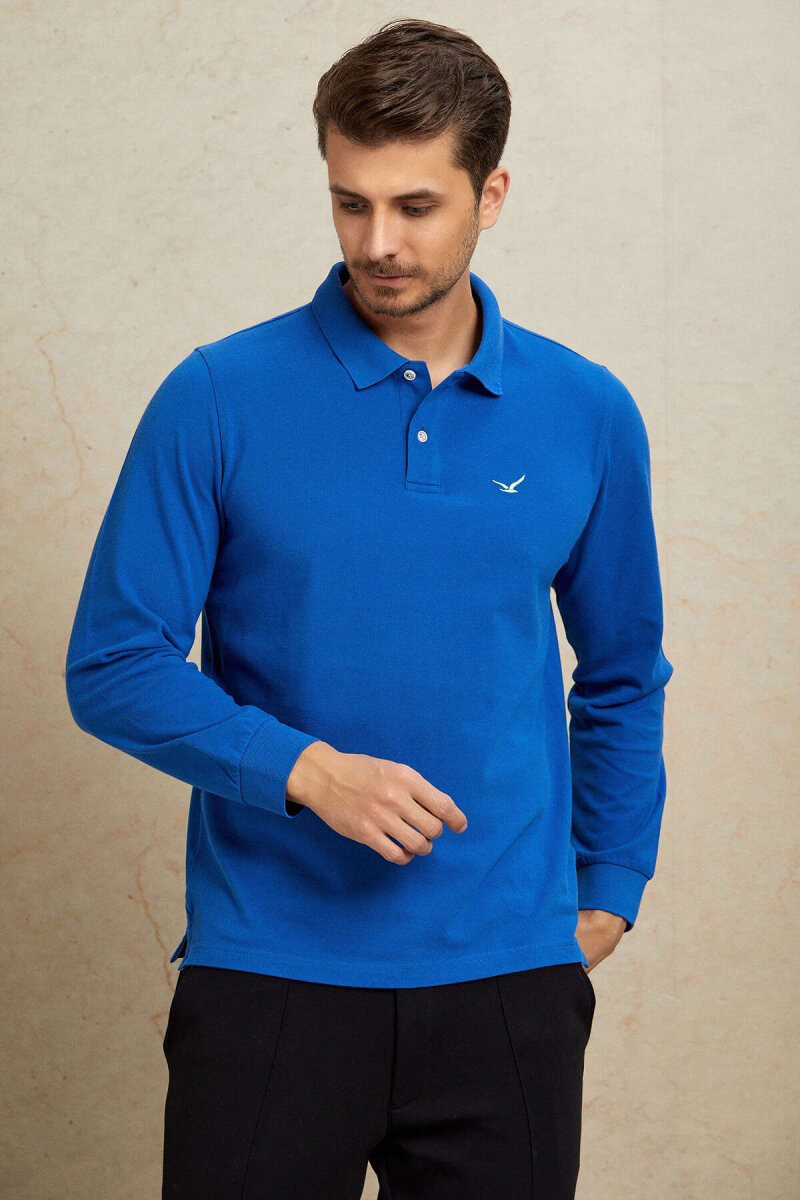 Sax %100 Pamuk Polo Sweatshirt - 4