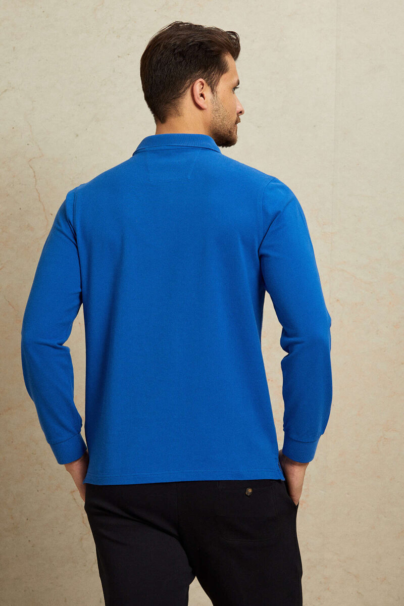 Sax %100 Pamuk Polo Sweatshirt - 6