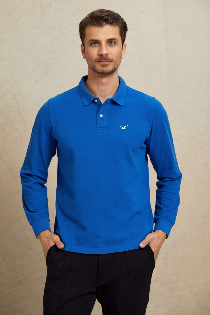 Sax %100 Pamuk Polo Sweatshirt - 3