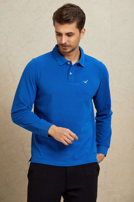 Sax %100 Pamuk Polo Sweatshirt - 4