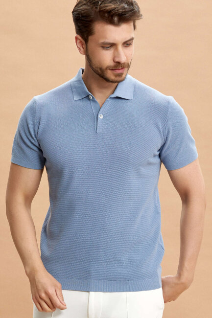Blue Polo Knitwear T-Shirt - 2