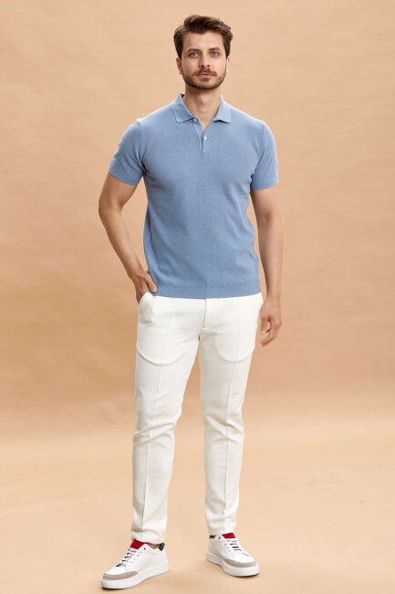 Blue Polo Knitwear T-Shirt - 3