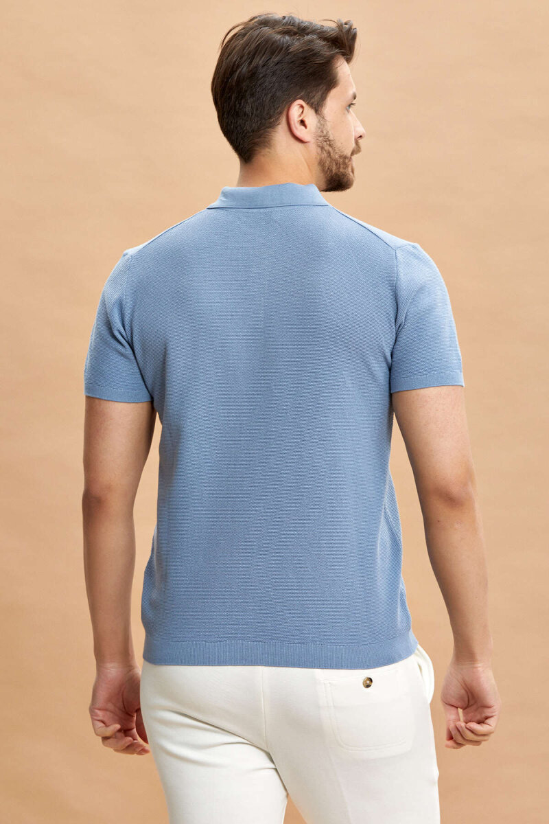 Blue Polo Knitwear T-Shirt - 7