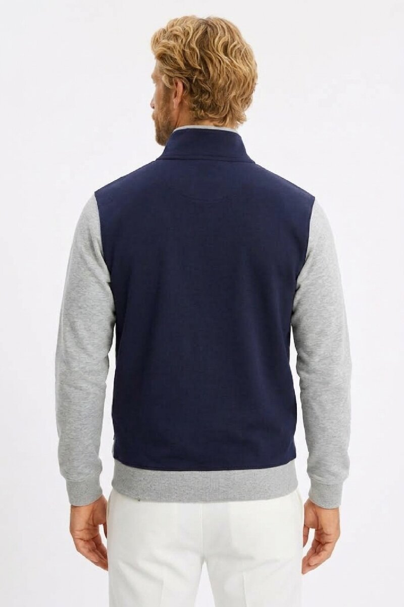 Gri Melanj %100 Pamuk Sweatshirt - 4