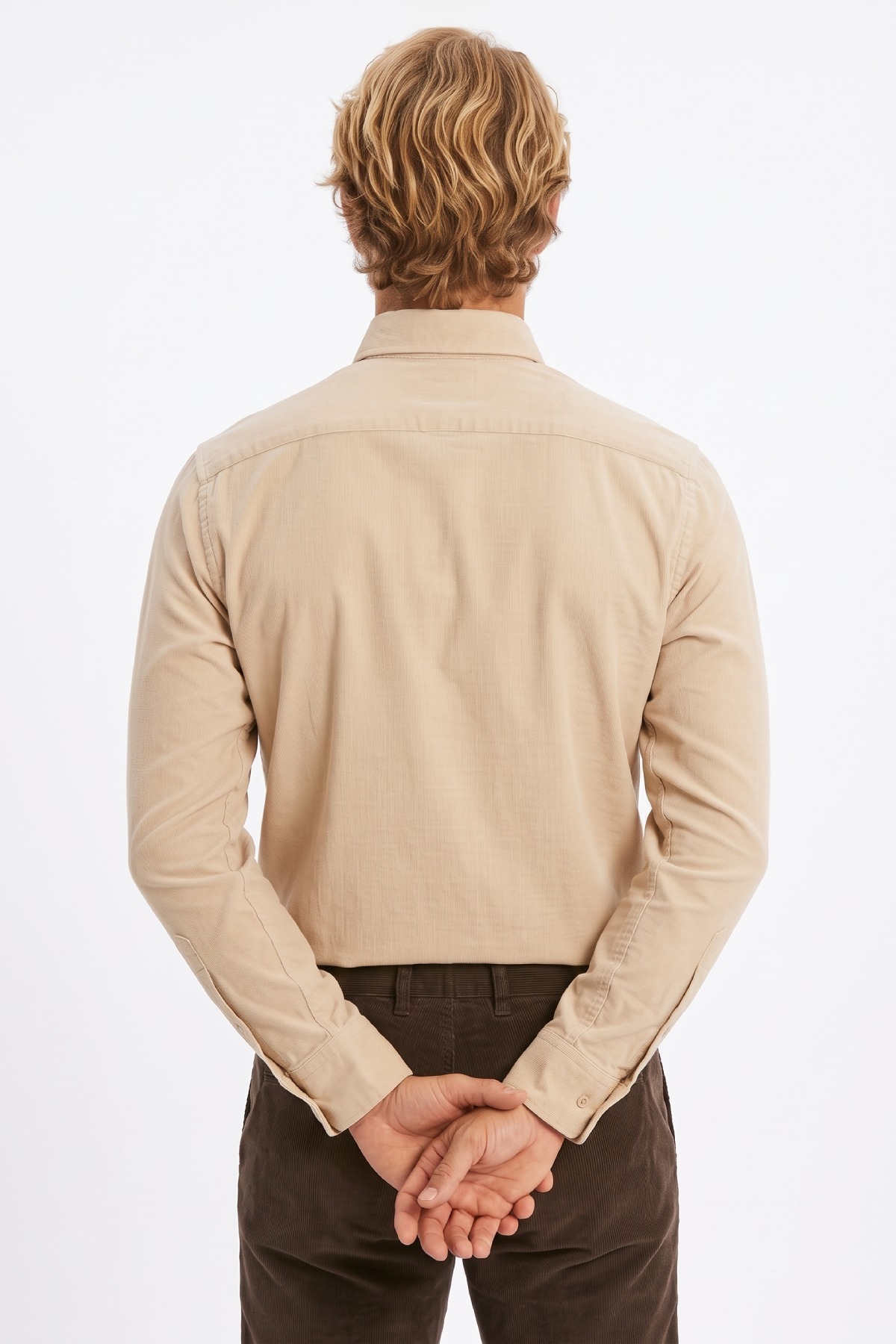 Beige 100% Cotton Shirt - 4