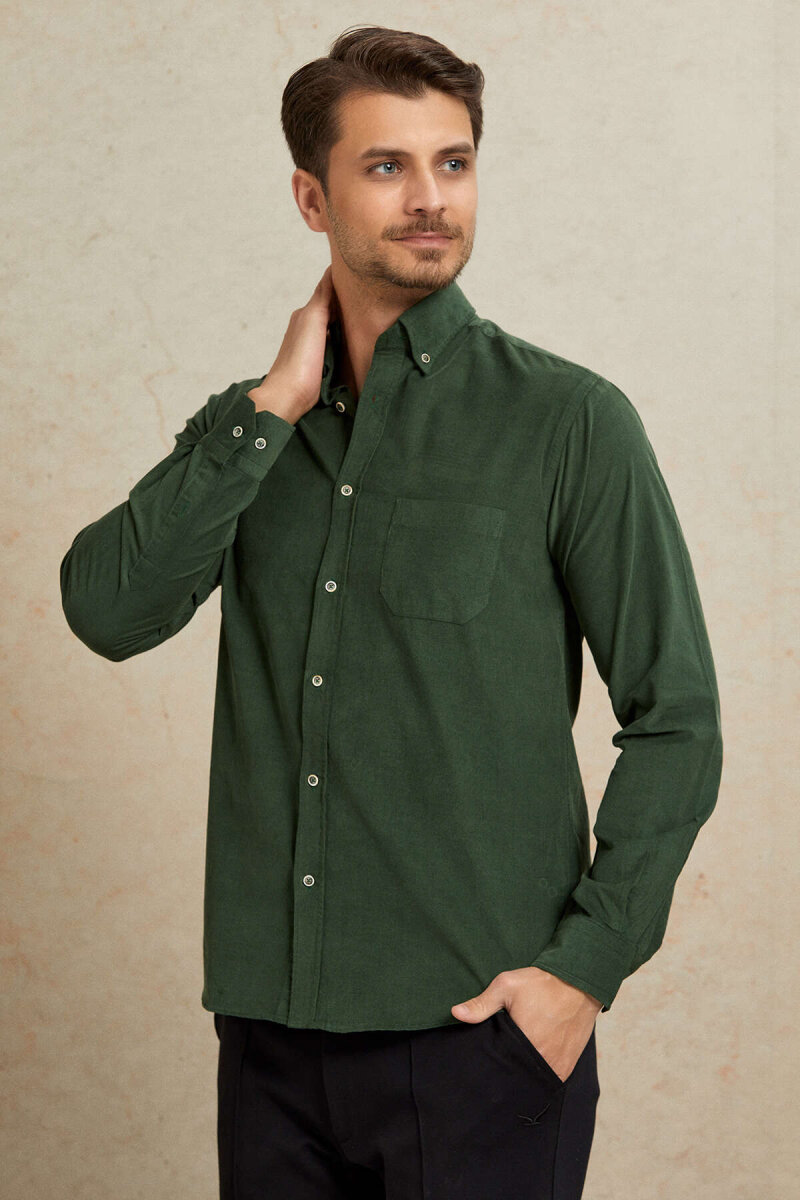 Green 100% Cotton Shirt - 6