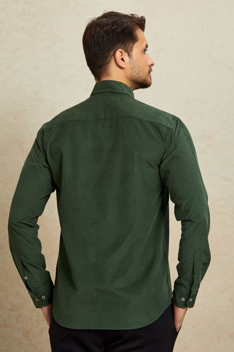 Green 100% Cotton Shirt - 7