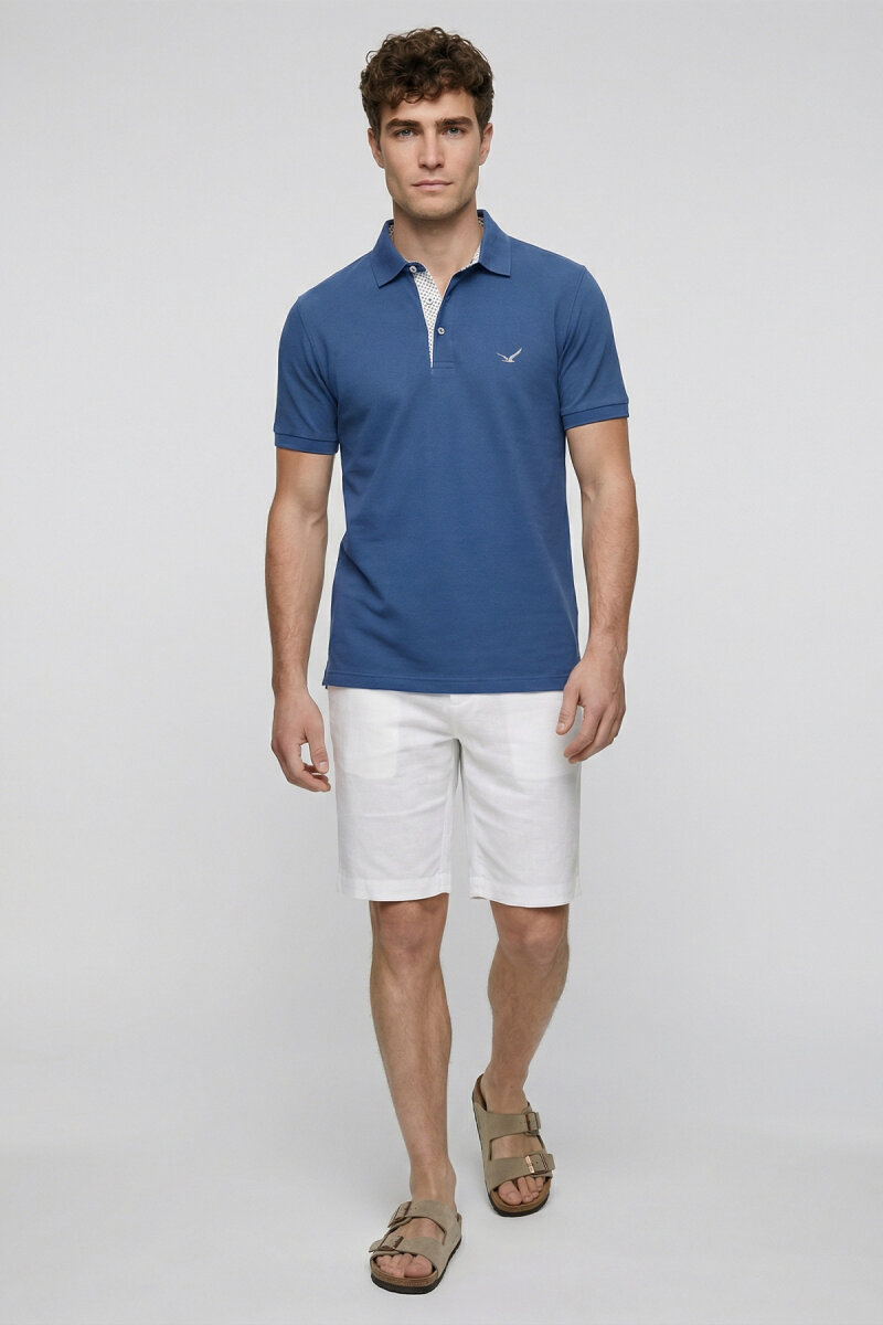 Indigo %100 Pamuk Polo Tişört - 5