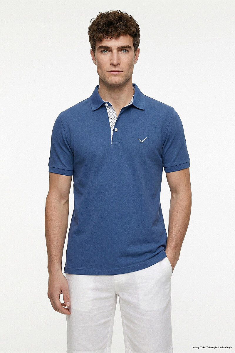 Indigo %100 Pamuk Polo Tişört