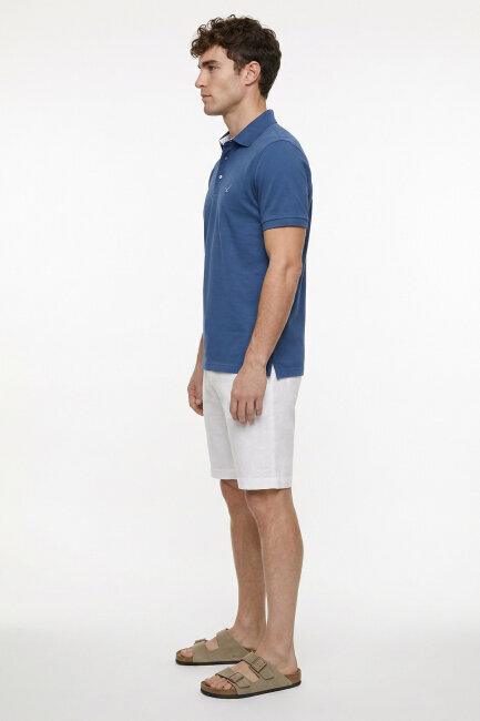 Indigo %100 Pamuk Polo Tişört - 4