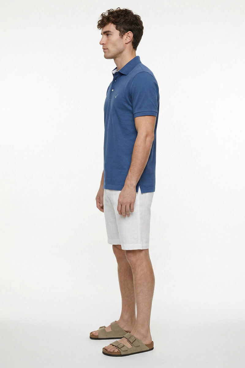 Indigo %100 Pamuk Polo Tişört - 4