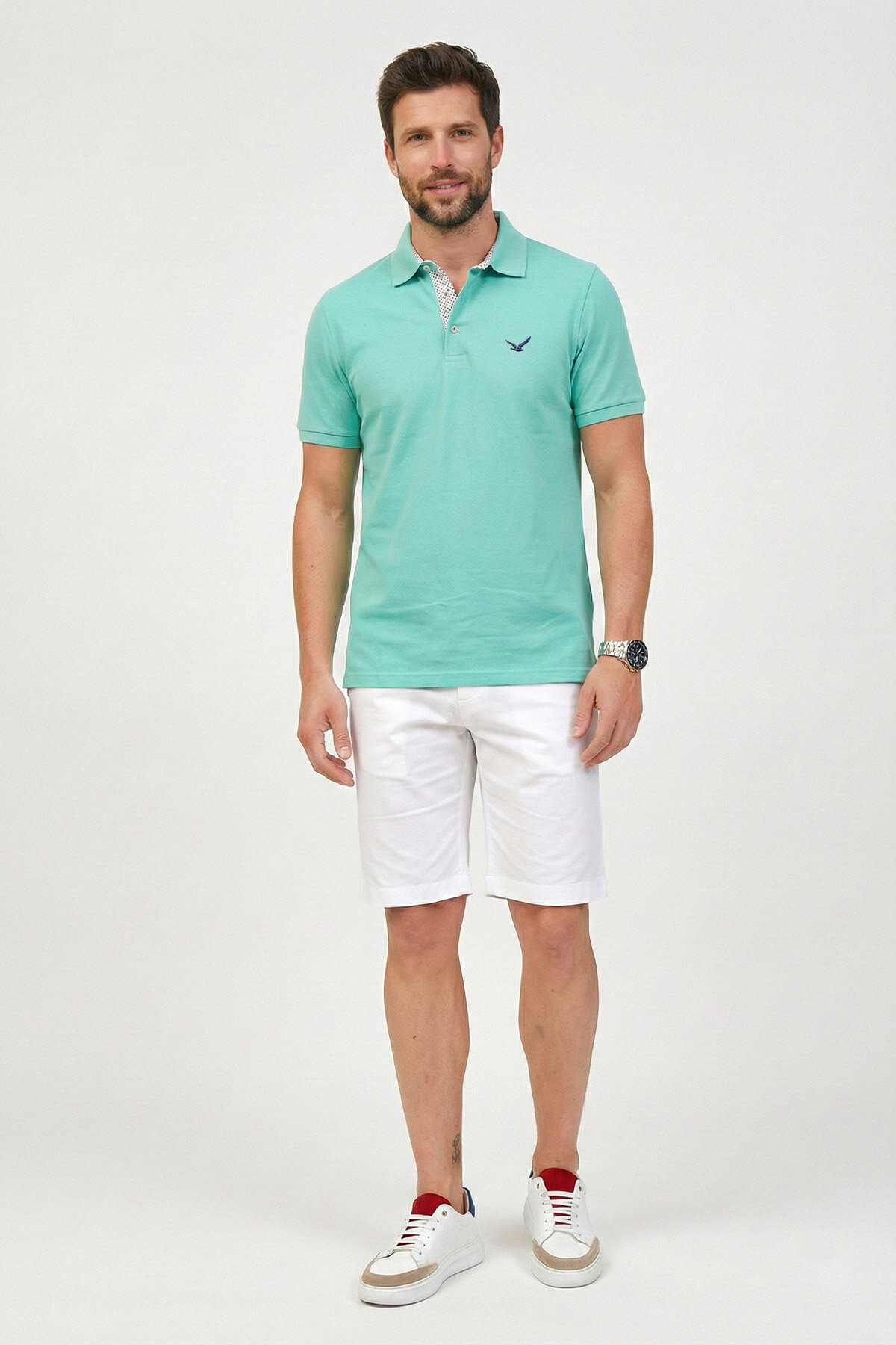 Mint %100 Pamuk Polo Tişört - 6
