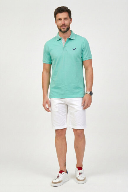 Mint %100 Pamuk Polo Tişört - 6