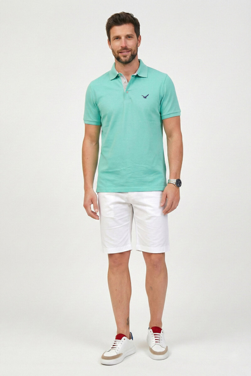 Mint %100 Pamuk Polo Tişört - 6