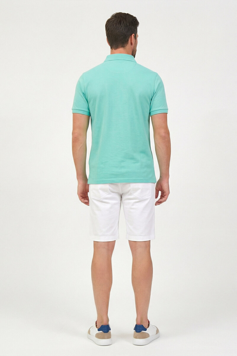 Mint %100 Pamuk Polo Tişört - 6