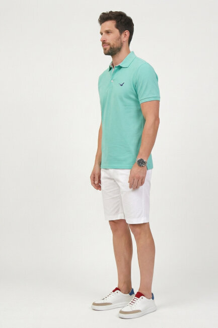 Mint %100 Pamuk Polo Tişört - 4