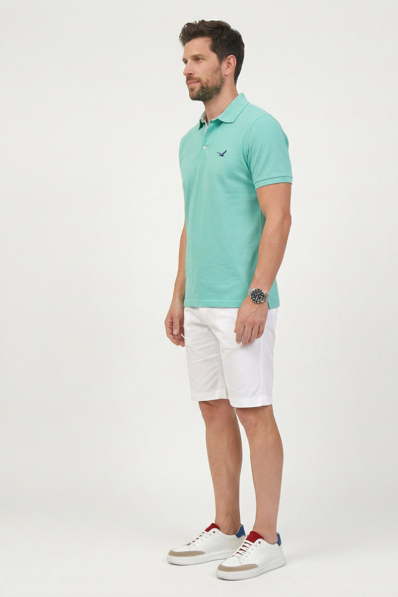 Mint %100 Pamuk Polo Tişört - 4