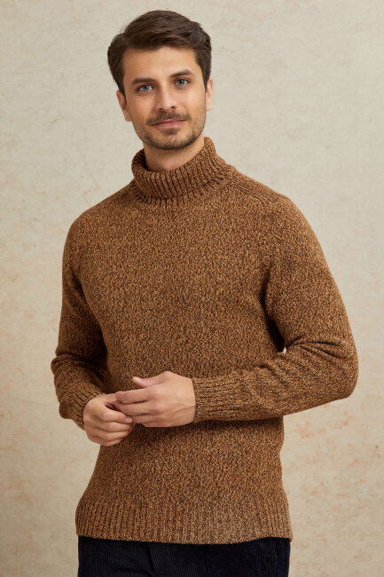 Brown 100% Cotton Round Neck Sweater - 6