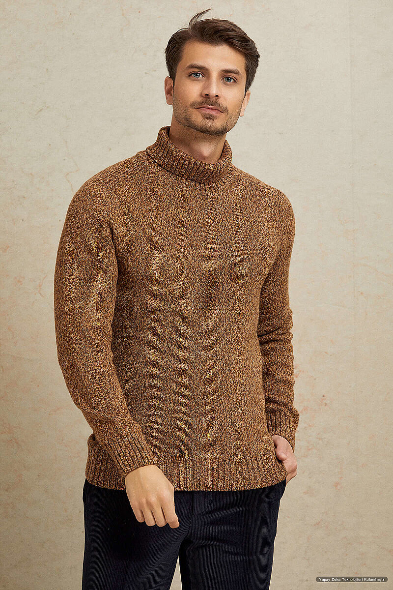 Brown 100% Cotton Round Neck Sweater (1)