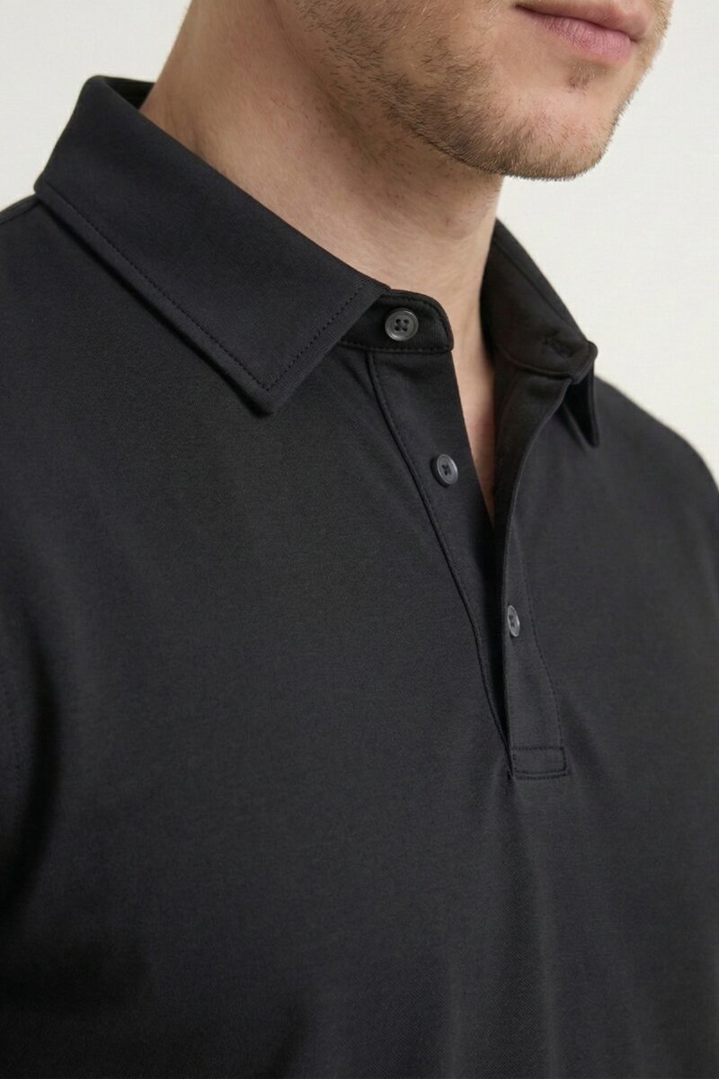 Black Polo T-shirt - 3