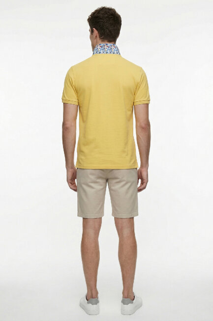 Yellow 100% Cotton Polo T-shirt - 6