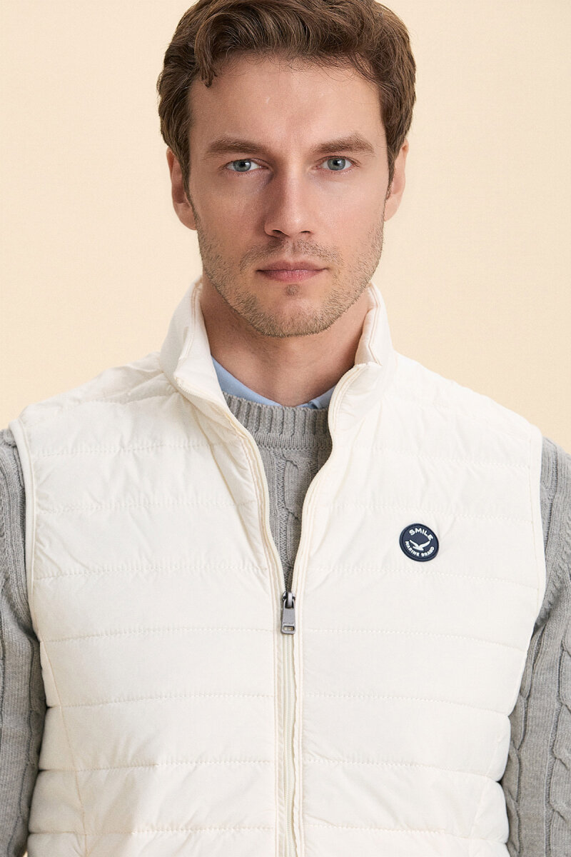 Açık Bej Şişme Yelek