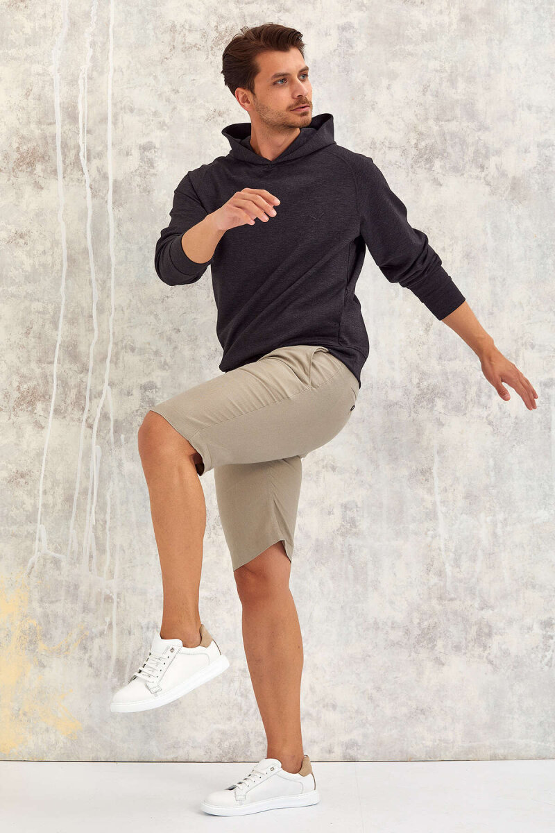 Anthracite Cotton Hooded Sweatshirt (1)