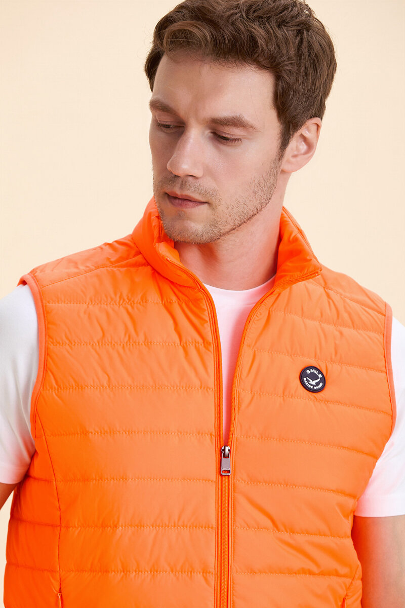 Neon Turuncu Şişme Yelek